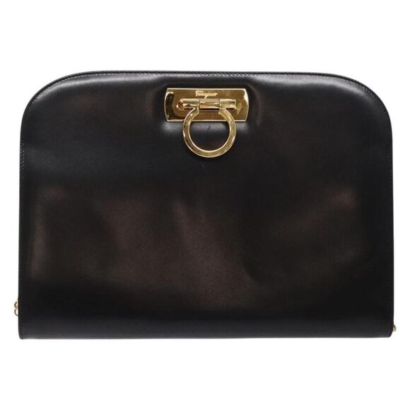 salvatore ferragamo Handbags - Pre Loved salvatore ferragamo Women Black Shoulder Bags